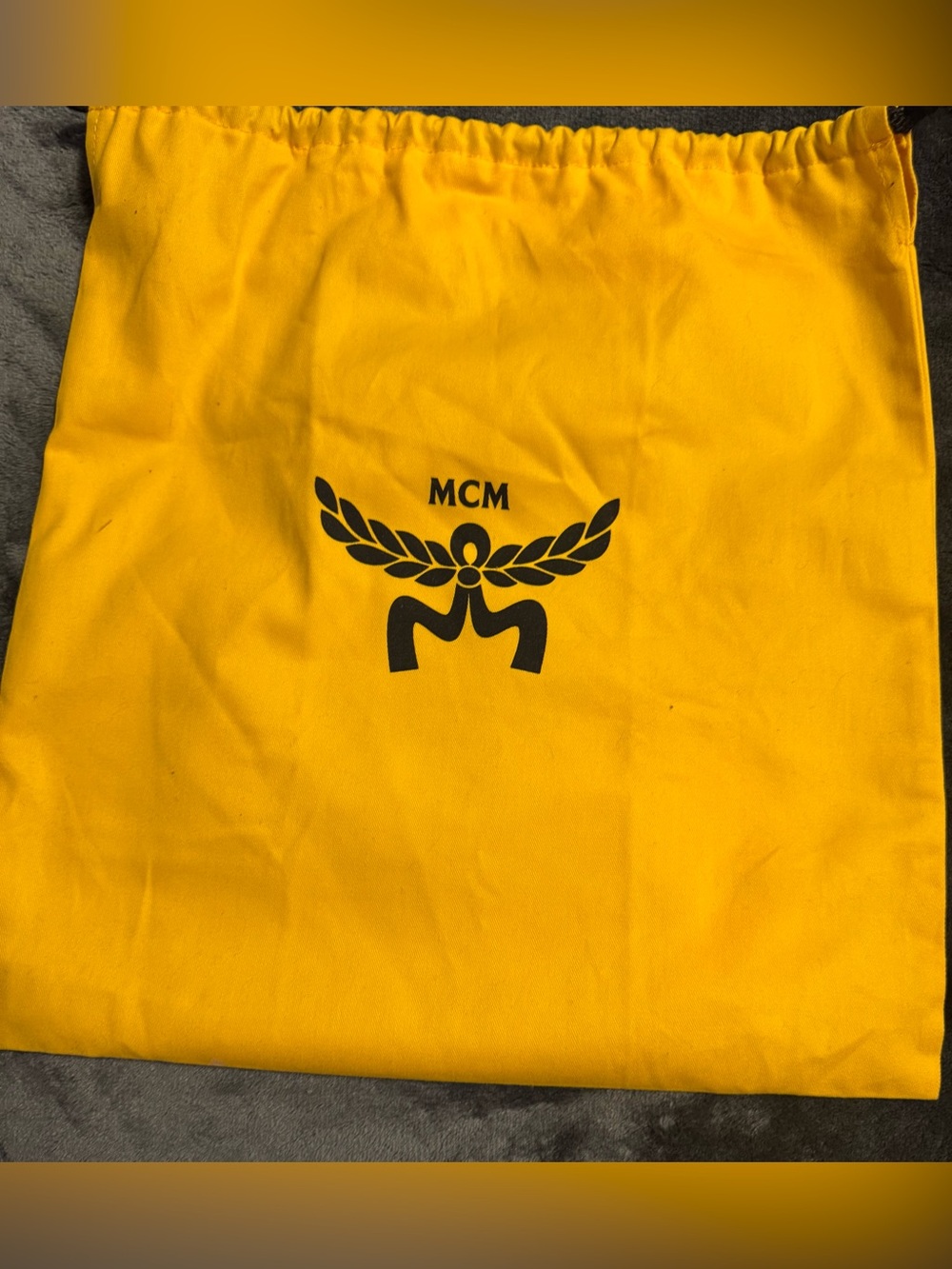 MCM Cognac/Chestnut Visetos Drawstring Shoulder Bag - Picture 2 of 12